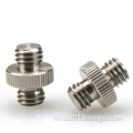 Knurled Steel Double Head Converter Screw Microphone Screw Adapter